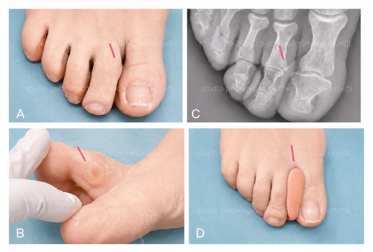 Ortesi digitale nell&rsquo;adulto: tiloma interdigitale da conflitto